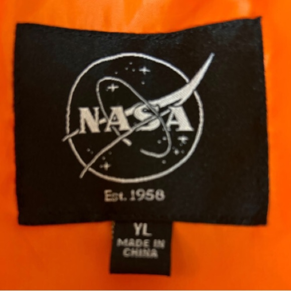 NASA Space Command Navy Bomber Jacket - Picture 11 of 13
